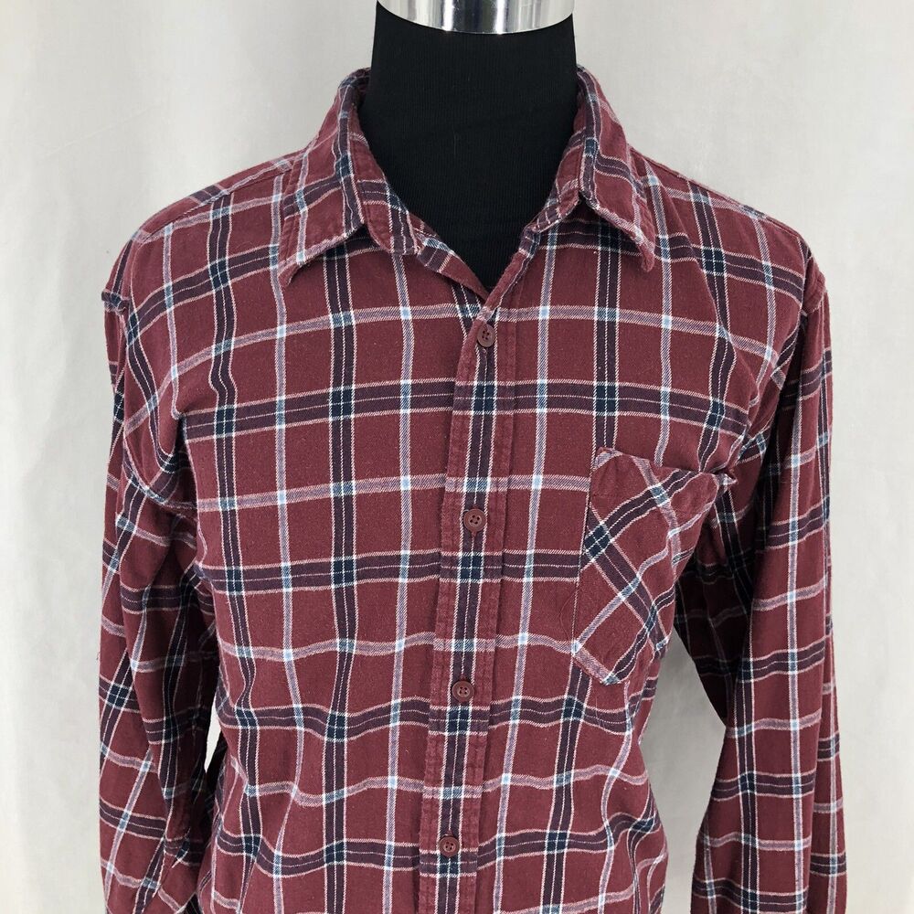 Carhartt Red Fort Plaid Flannel Long Sleeve Button Front Shirt S251 BOR XXL